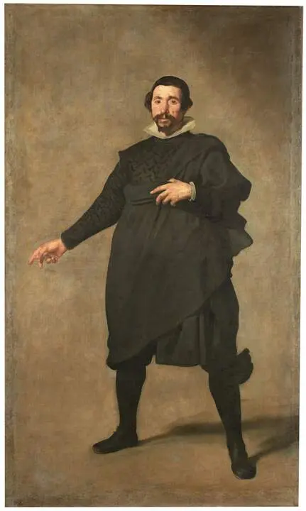 Pablo de Valladolid . Vel&aacute;zquez . &Oacute;leo sobre lienzo. Hacia 1635. Madrid, Museo Nacional del Prado