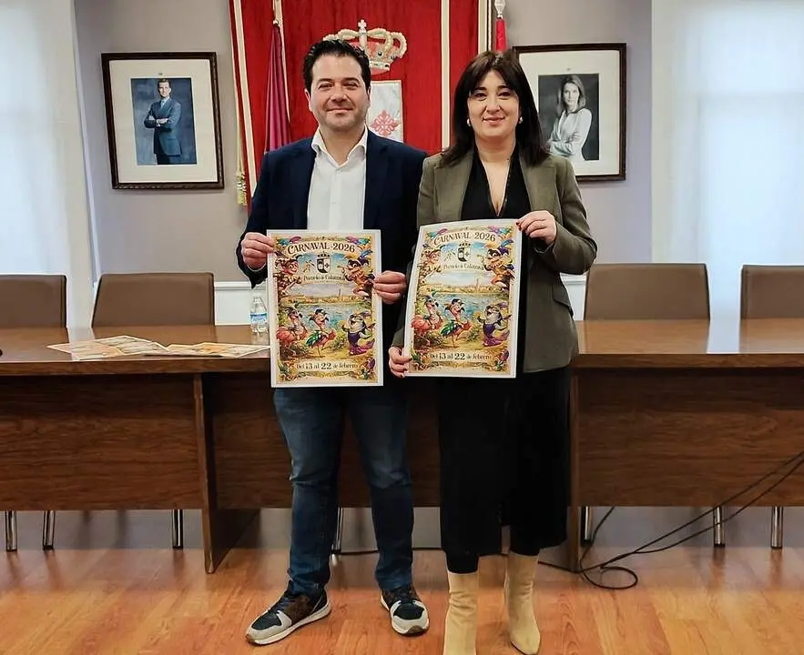 David Triguero y Almudena L&oacute;pez presentan la programaci&oacute;n del Carnaval de Pozuelo de Calatrava