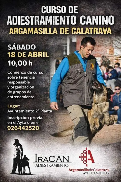 Cartel del curso programado el 18 de abril