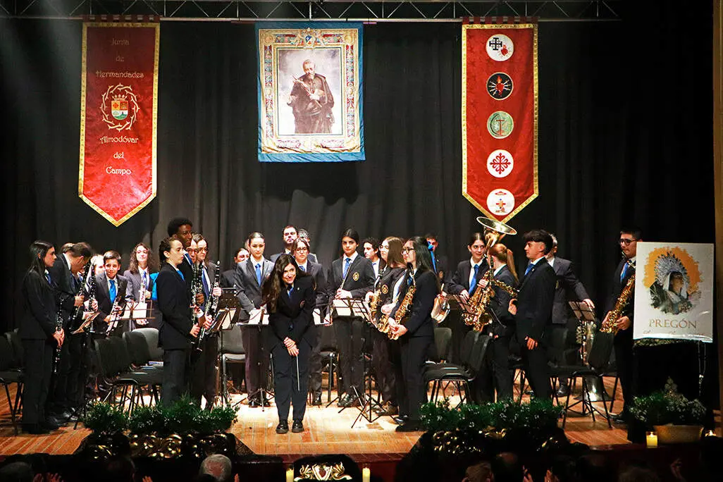 El acto lo cerr&oacute; la Banda de la Escuela Municipal de M&uacute;sica de Almod&oacute;var del Campo