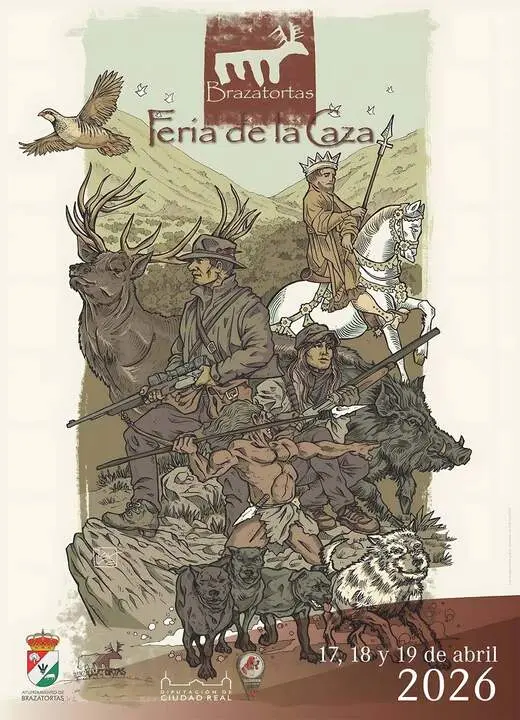 Cartel anunciador de la Feria de la Caza de Brazatortas 2026