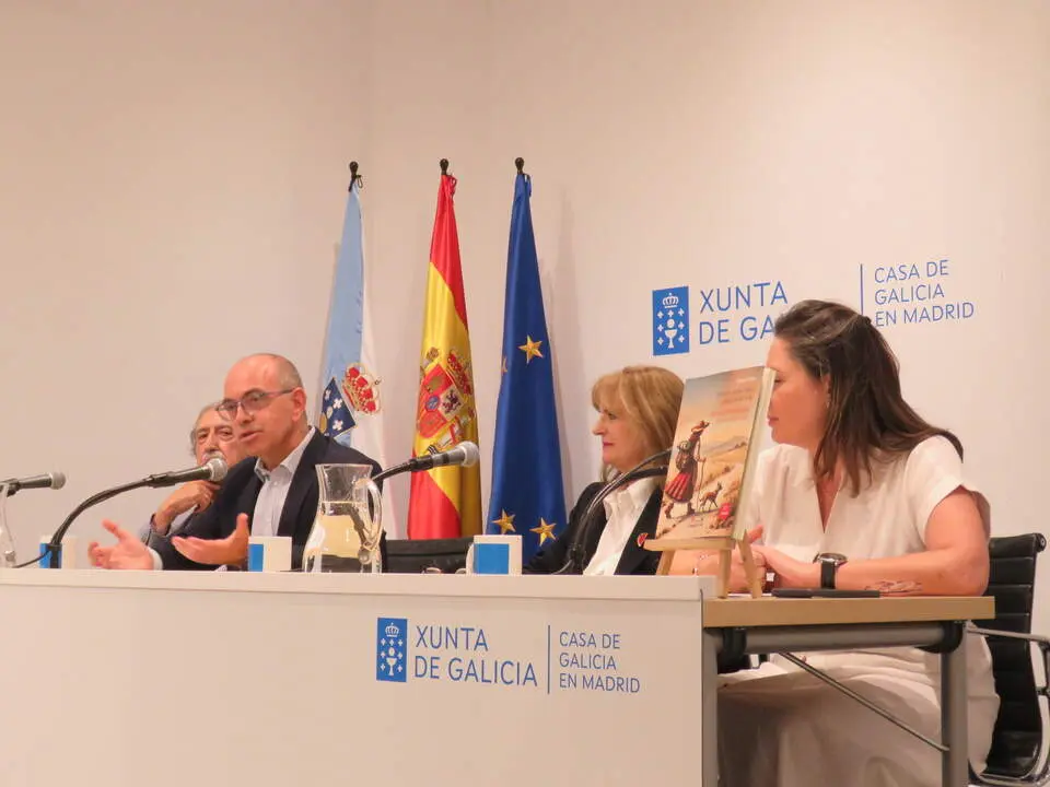 Vicente Araguas; Luis E. Ramos; Branca Vilela y Raquel Delgado