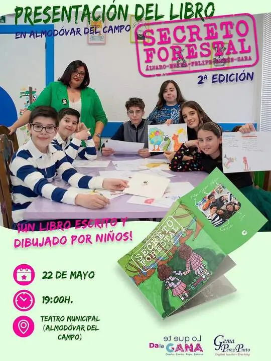 Cartel de la presentaci&oacute;n del libro en Almod&oacute;var del Campo