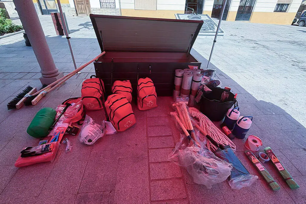 Detalle del equipamiento ERBE que llega a la asamblea local