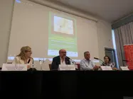 De izquierda a derecha, Maria Antonia Garc&iacute;a de Le&oacute;n, Basilio Rodr&iacute;guez Ca&ntilde;ada, Ridha Mami y &Aacute;ngela Hern&aacute;ndez N&uacute;&ntilde;ez