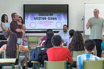 Un momento de la actividad que se celebraba fechas atr&aacute;s en el Instituto rabanero