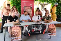 Sentados, desde la izquierda, Diego de la Concepci&oacute;n, Sergiio Gij&oacute;n, Jes&uacute;s Ruiz y Luis Eduardo Gonz&aacute;lez