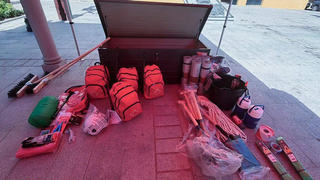 Detalle del equipamiento ERBE que llega a la asamblea local