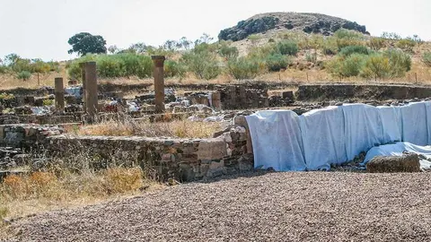 Panor&aacute;mica del yacimiento arqueol&oacute;gico de Sisapo en la pedan&iacute;a de La Bienvenida