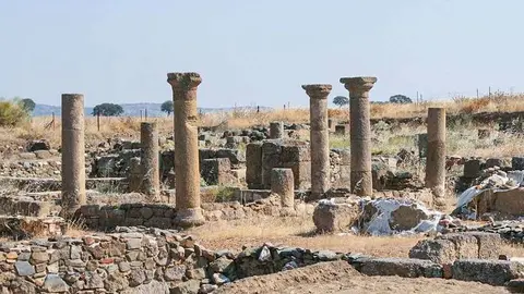 Panor&aacute;mica del yacimiento arqueol&oacute;gico de Sisapo en la pedan&iacute;a de La Bienvenida