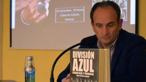 David C&eacute;spedes, durante la presentaci&oacute;n