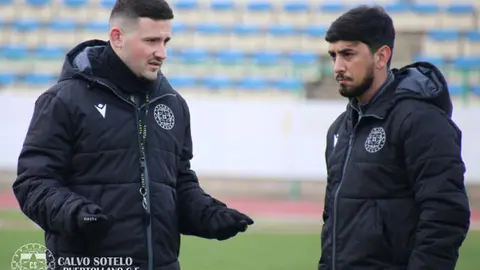 Javier Pacheco, con Rafa Guerrero