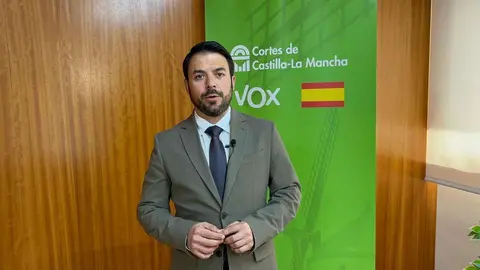 El portavoz de Vox en las Cortes, Iv&aacute;n S&aacute;nchez