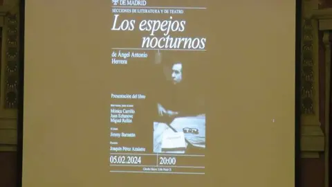 La presentaci&oacute;n del libro Los espejos nocturnos, de &Aacute;ngel Antonio Herrera, tuvo lugar en el Ateneo de Madrid, calle del Prado, 21