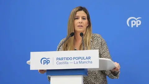 La secretaria general del PP de Castilla-La Mancha y portavoz del GPP en las Cortes regionales, Carolina Agudo