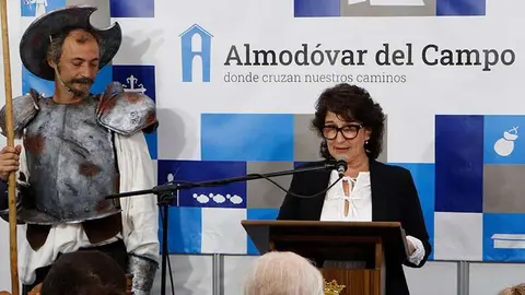 La presidenta de AMPACE, durante su intervenci&oacute;n