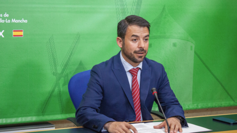 El portavoz de Vox en las Cortes de Castilla-La Mancha, Iv&aacute;n S&aacute;nchez