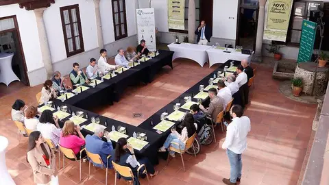 Panor&aacute;mica del patio del Centro Cultural de Almod&oacute;var del Campo