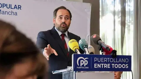 El presidente del Partido Popular de Castilla-La Mancha, Paco N&uacute;&ntilde;ez, en Puertollano