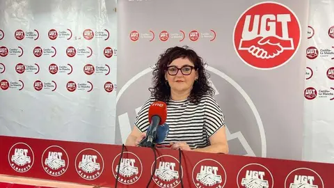 La responsable de Empleo de UGT-CLM, Isabel Carrascosa