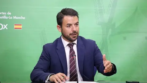 El portavoz regional del Grupo Parlamentario Vox en las Cortes de Castilla-La Mancha, Iv&aacute;n S&aacute;nchez