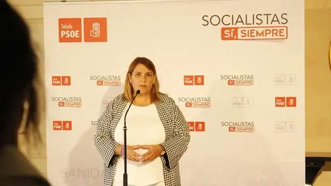 La presidenta de la Ejecutiva provincial del PSOE de Toledo, Tita Garc&iacute;a &Eacute;lez