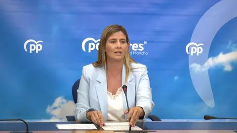 La secretaria general y portavoz parlamentaria del Partido Popular de Castilla-La Mancha, Carolina Agudo