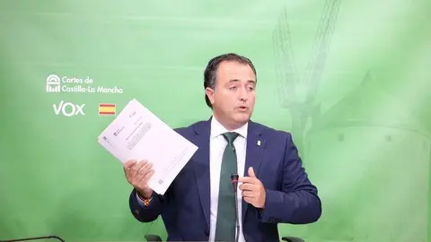 David Moreno, presidente del grupo parlamentario Vox en las Cortes de Castilla-La Mancha