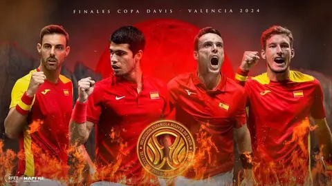 Equipo espa&ntilde;ol de Copa Davis 2024