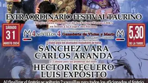 Cartel del evento programado para finales de agosto