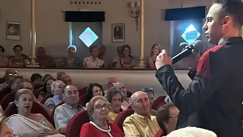 Un momento del recital de copla
