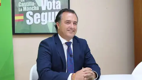 El presidente del Grupo Parlamentario Vox en las Cortes de Castilla-La Mancha, David Moreno