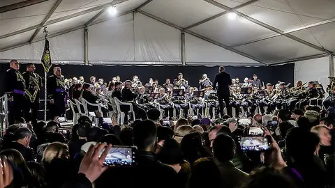 Una de las numerosas formaciones que particip&oacute; en la anterior edici&oacute;n de la Feria Cofrade-Arte Sacro de Almod&oacute;var del Campo