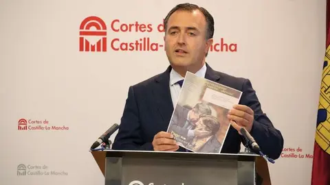El presidente del Grupo Parlamentario Vox en las Cortes de Castilla-La Mancha, David Moreno