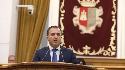 El presidente del Grupo Parlamentario Vox en las Cortes de Castilla-La Mancha, David Moreno