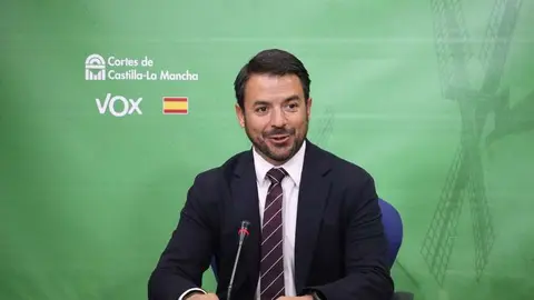 El portavoz de Vox en las Cortes, Iv&aacute;n S&aacute;nchez
