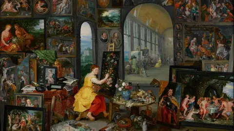 Alegor&iacute;a de la pintura Jan Brueghel el Joven (seg&uacute;n Jan Brueghel el Viejo y Frans Francken el Joven)