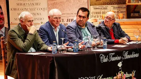 Jos&eacute; Lozano, Ram&oacute;n Calder&oacute;n, &Iacute;&ntilde;igo Crespo y Carmelo Garc&iacute;a, anoche