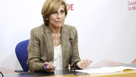 La portavoz de Econom&iacute;a y Empresas del grupo socialista en las Cortes regionales, Paloma S&aacute;nchez