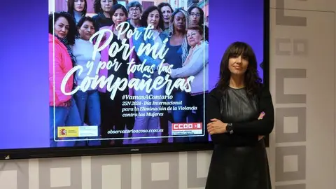La secretaria de Mujeres y Pol&iacute;ticas LGTBI de CCOO-CLM, Rosario Mart&iacute;nez