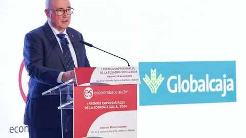 Herminio Molina, durante su intervenci&oacute;n en los Premios Empresariales Econom&iacute;a Social