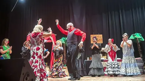 Amigos de las Sevillanas, en plena actuaci&oacute;n
