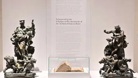 Manuscrito cedido por el Archivio di Stato di Roma exhibido en planta -1 de la Galer&iacute;a de las Colecciones Reales (1)