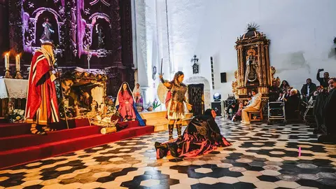 Escena de la representaci&oacute;n de 'La Danza' de Pozuelo de Calatrava
