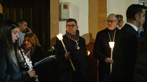 Luis Alberto Mar&iacute;n en la procesi&oacute;n en honor a la Virgen de la Paz