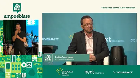 El alcalde de Brazatortas, esta ma&ntilde;ana interviniendo en 'Empu&eacute;blate'