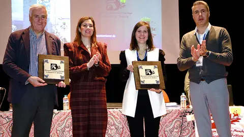El alcalde Jos&eacute; Lozano, la edil de Cultura Virginia L&oacute;pez, la presidenta de Bal&aacute;lita Roc&iacute;o Santos y el presidente de la Federaci&oacute;n Ra&uacute;l Muela