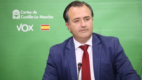 El presidente del Grupo parlamentario Vox en las Cortes de Castilla-La Mancha, David Moreno