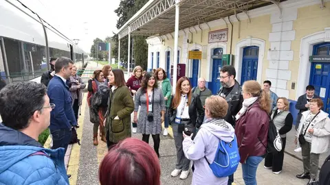 El primer tren tur&iacute;stico, el Tren del Teatro Cl&aacute;sico, ha hecho su primera parada en Almagro