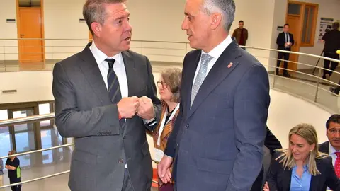 Garc&iacute;a-Page, junto a Miguel &Aacute;ngel Ruiz